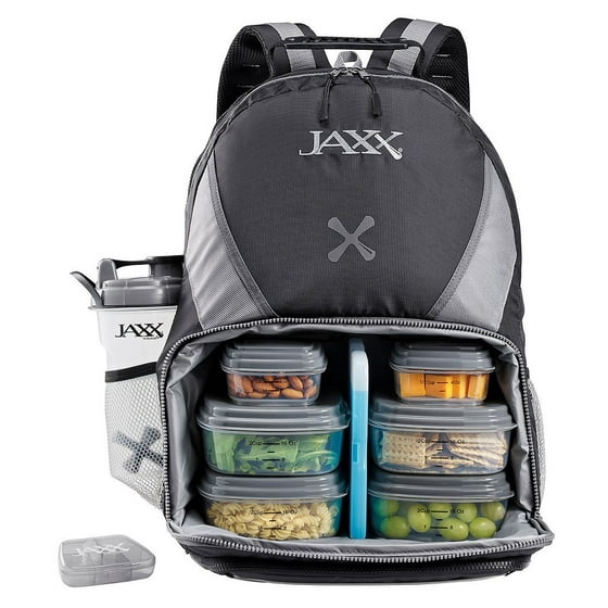 Jaxx Jaxx FitPak Meal Prep Backpack with Portion Control Container