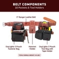 thumbnail image 3 of Cinturón para herramientas Occidental Leather OxyLights Framer XL, negro, 3 of 6