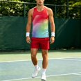 thumbnail image 2 of CONFREE Mens 2 Peice Workout Shorts Sets Casual Men's Jogging Tracksuit Set Graphic Tops Shorts Athletic Track Suit for Men, 2 of 7