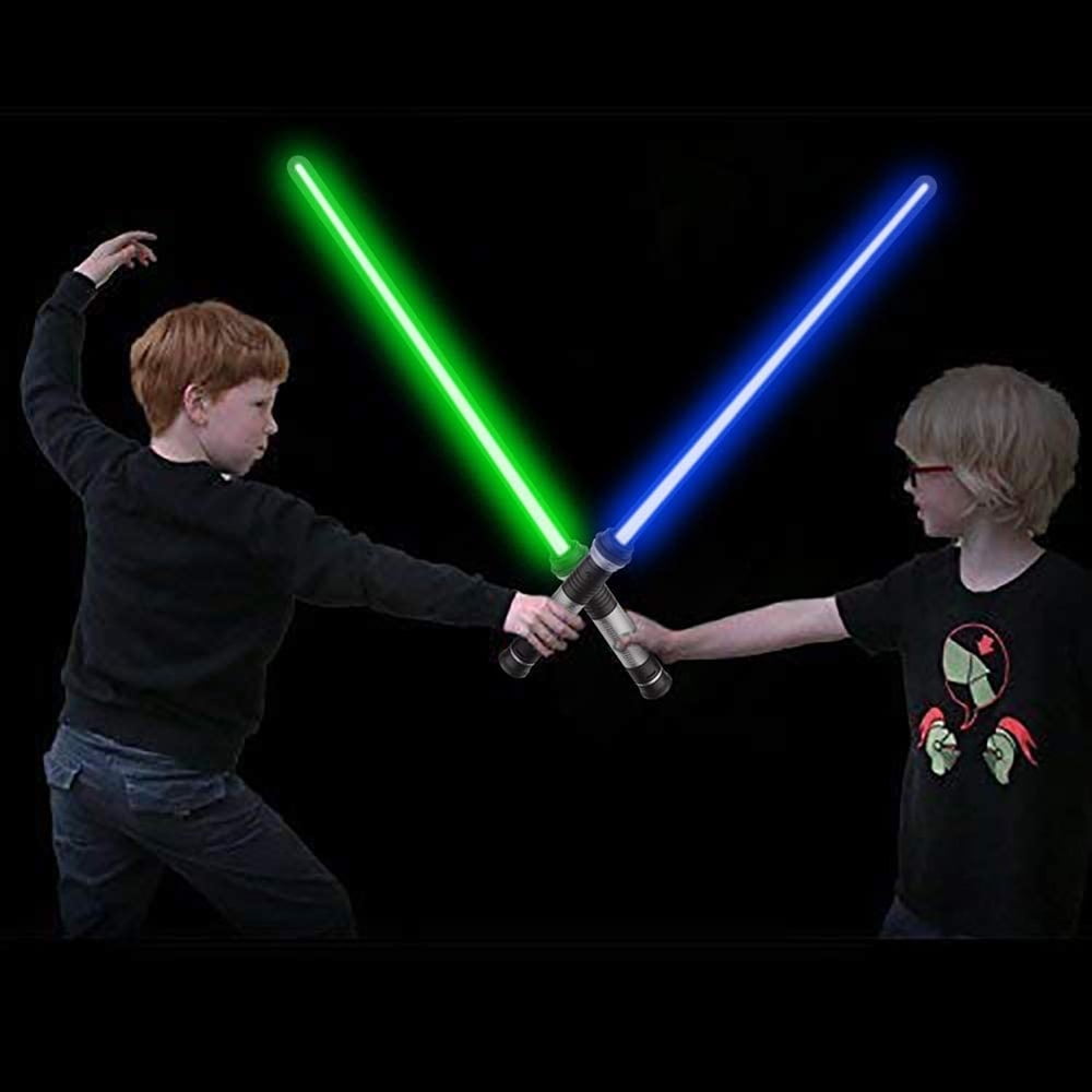 2in1 Star Wars Lightsaber Toy Bright Glowing Blade Light Saber Sword Kids Toys 