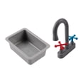 thumbnail image 4 of Cocina, juego de simulación, juguete de rol, aprendizaje temprano, divertido, hogar, realista para niños de 3 a 6 años, minifregadero y grifo para, 4 of 8