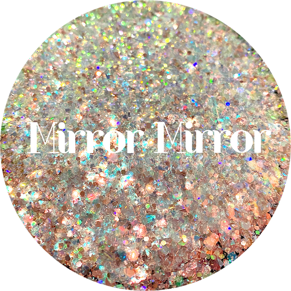 Glitter Heart Co. - High Quality Polyester Glitter - 1oz Bag - Mirror Mirror - Iridescent Chunky Mix
