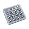 thumbnail image 2 of Cubos de hielo de acero inoxidable de 2,5 cm, ideales como regalo para tu novio. Bolas de hielo de 12 piezas, 2 of 9