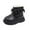 Black, variant on CAICJ98 Toddler Ankle Boots for Girls Waterproof Combat Shoes With Side Zipper Kids Boots Girls (Toddler/Little Kid),6.5