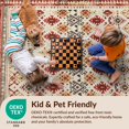 thumbnail image 4 of Design&I 2'x3' Ultra Soft Door Mat, Assorted Boho Vintage Southwestern Checkered Door Mongolian Nylon None Fluffy Washable Easy Care Indoor rug for Bedside Entryway, 4 of 7