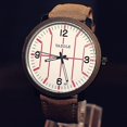 thumbnail image 3 of Yazole 323 reloj de cuarzo de moda para hombre reloj deportivo con correa de cuero luminoso casual Afortunado Sencillez, 3 of 5