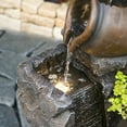 thumbnail image 3 of 45.67''H Water Fountain Outdoor with Planter Pot 5 Tiers Cascading Waterfall Garden Fountains Indoor LED Lights Water Feature Decor for Porch Patio Backyard Deck, 3 of 8