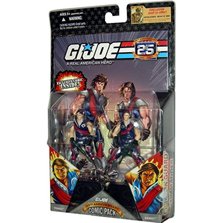 GI Joe 25th Anniversary Wave 3 Comic Pack Tomax & Xamot Action