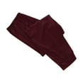 thumbnail image 4 of Family Pajamas Matching Sets Christmas Pjs Set Solid Color Long Sleeve Shirt and Pant Loungewear Sleepwear (Dad:2XL, Wine), 4 of 6