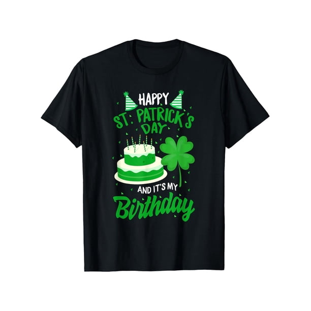 St Patricks Day Yes It'S My Birthday Bday Happy Saint paddys T-ShirtMen Trendy Cotton Tops Short Sleeve, Street Style Short Sleeve Tee, Comfort Tee, Casual Summer Tee, Must-have Fashionable Tee
