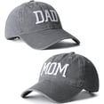thumbnail image 1 of Genérico Gorros Bords para Mamá y Papá de béisbol Ajustables Parejas Día Padres con Bord 3D algodón Premium Transpirables versátiles Interiores, 1 of 3