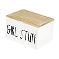 thumbnail image 2 of Soporte para tampones para baño, contenedor de almacenamiento de toallas sanitarias de madera rústica, decorativo y creativo, estuche organizador para, 2 of 9