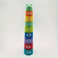 thumbnail image 2 of Rainbow Stacking Cups - Stacking Blocks for Early Education, Puzzle Fun, Color Recognition, Beach and Festival Toy, Birthday and Holiday Gift Idea, 2 of 5