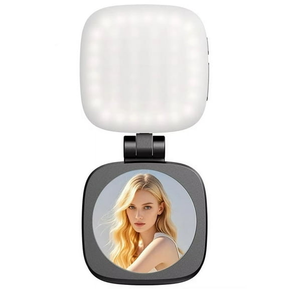 Magnetic Fill Light for Live Broadcast, Mobile Phone Ring Light, Mirror,Beauty Selfie Light,Compact Portable Light Black