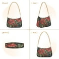 thumbnail image 2 of Adorned Poinsettia Holly Leaves Women Handbags Shoulder Bag Cross Body Bag with Crossbody Strap Hobo Bags Chain Strap, 2 of 7