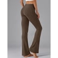 thumbnail image 3 of Rosvigor 2 Pack Flare Yoga Pants for Women High Waisted Leggings Tummy Control Workout Pants No Front Seam Trousers with Pockets, 3 of 8