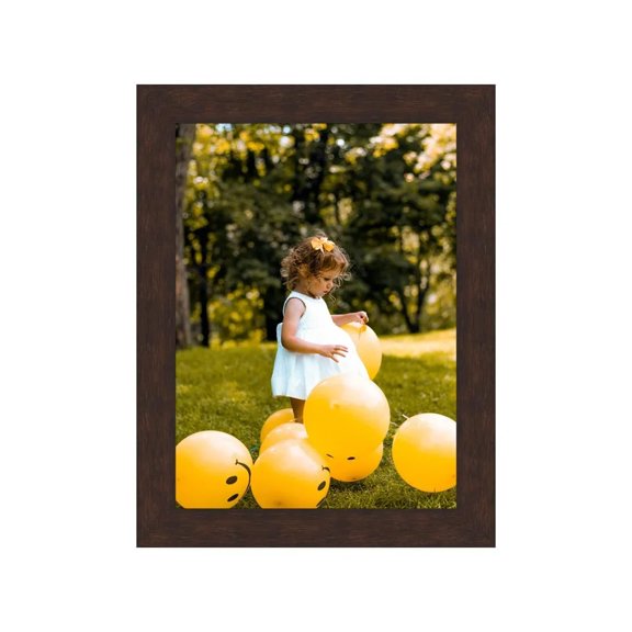 Wood Coffee Picture Frame - Modern Flat Style Framing