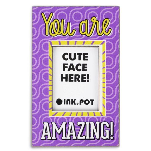 Inkdotpot You Are Amazing! PhotoMagnetFrame-MagneticPhotoFramesFor Refrigerator Magnets- MiniPhotoFrames- Cute Gift ForFriends- BFF- Couple | 9 X 5.5 cm