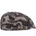 thumbnail image 6 of CoCopeaunts Newsboy Cap Vintage Classic Camo Beret Unisex Newsboy Hat Adjustable Cotton Retro Beret Cap Cabbie Driver Ivy Caps, 6 of 7