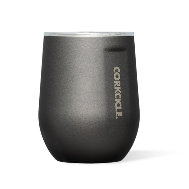 Vaso de vino sin tallo Thermos Corkcicle, 355 ml, negro