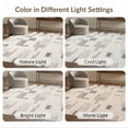 thumbnail image 7 of ODIKA 8'x10' Beige Structured Interlocking Grid Contemporary Geometric Ivory Washable Area Rug None for Dining Room, Large Office, Lounge, Non-Slip Chair-Friendly Mat, 7 of 7