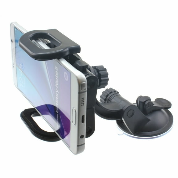 Windshield Car Mount for LG Premier Pro Plus (L455DL) - Holder Glass Cradle Rotating Dock