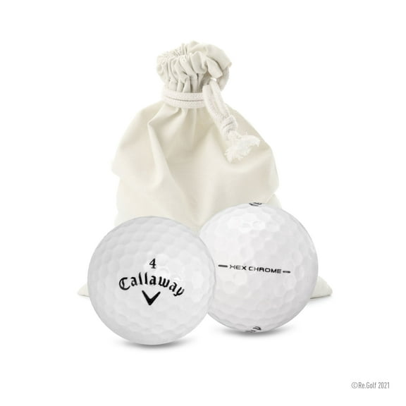 Callaway Hex Chrome - Quantity 12 in Eco-Friendly Bag (Professionally Recycled)