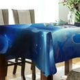 thumbnail image 3 of Space Cat Rectangle Tablecloth Waterproof Polyester Table Clothative Stain Resistant & Wrinkle Resistant Washable Table Cover for Dining Table/Party/Camping 60x120 Inch Decor Gift, 3 of 7