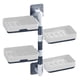 thumbnail image 2 of Porta jabón montado en la pared | Estante de almacenamiento de plástico autoadhesivo giratorio de 1 a 4 capas para baño y cocina | Drenaje rápido | Ahorro de espacio | Blanco | Múltiples tamaños, 2 of 8
