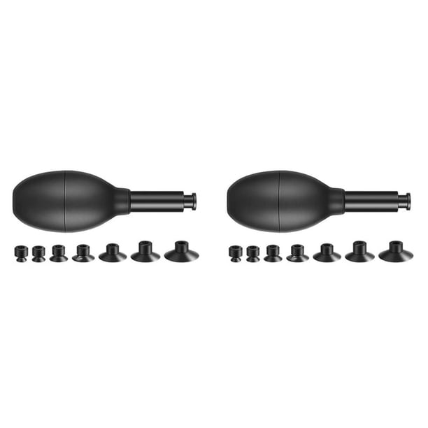 2X Kit de Ventosa de Lentes Ocho en con 14 Ventosas Intercambiables SuccióN Fuerte Pluma de SuccióN Manual Al VacíO Extractor de Lentes