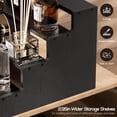 thumbnail image 3 of 4 Tiers Wooden Cologne Stand, Perfume Display Riser Rack Holder Rustic Shelf Versatile Organizer for Fragrances Candles Cosmetics Cupcake Vanity Storage -Black, 3 of 8