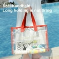 thumbnail image 7 of Swimming Bag Transparent Tote, Large Capacity Pvc Beach Bag, Water-resistant Thickened Vinyl, Portable Handheld Storage for Pool Gear, Topliu, 7 of 7