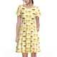 thumbnail image 1 of Disketp Cute Yellow Duck para Vestido de Manga Corta para Mujeres, Vestidos de Verano para Mujeres, Casual y Holgado para la Playa, 1 of 6