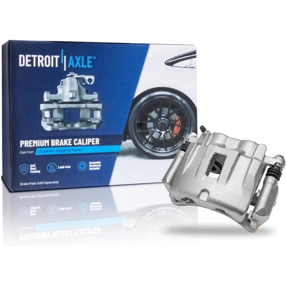 Detroit Axle - Front Left Brake Caliper for 1999-2004 Jeep Grand Cherokee, Driver Side Disc Brake Caliper Replacement