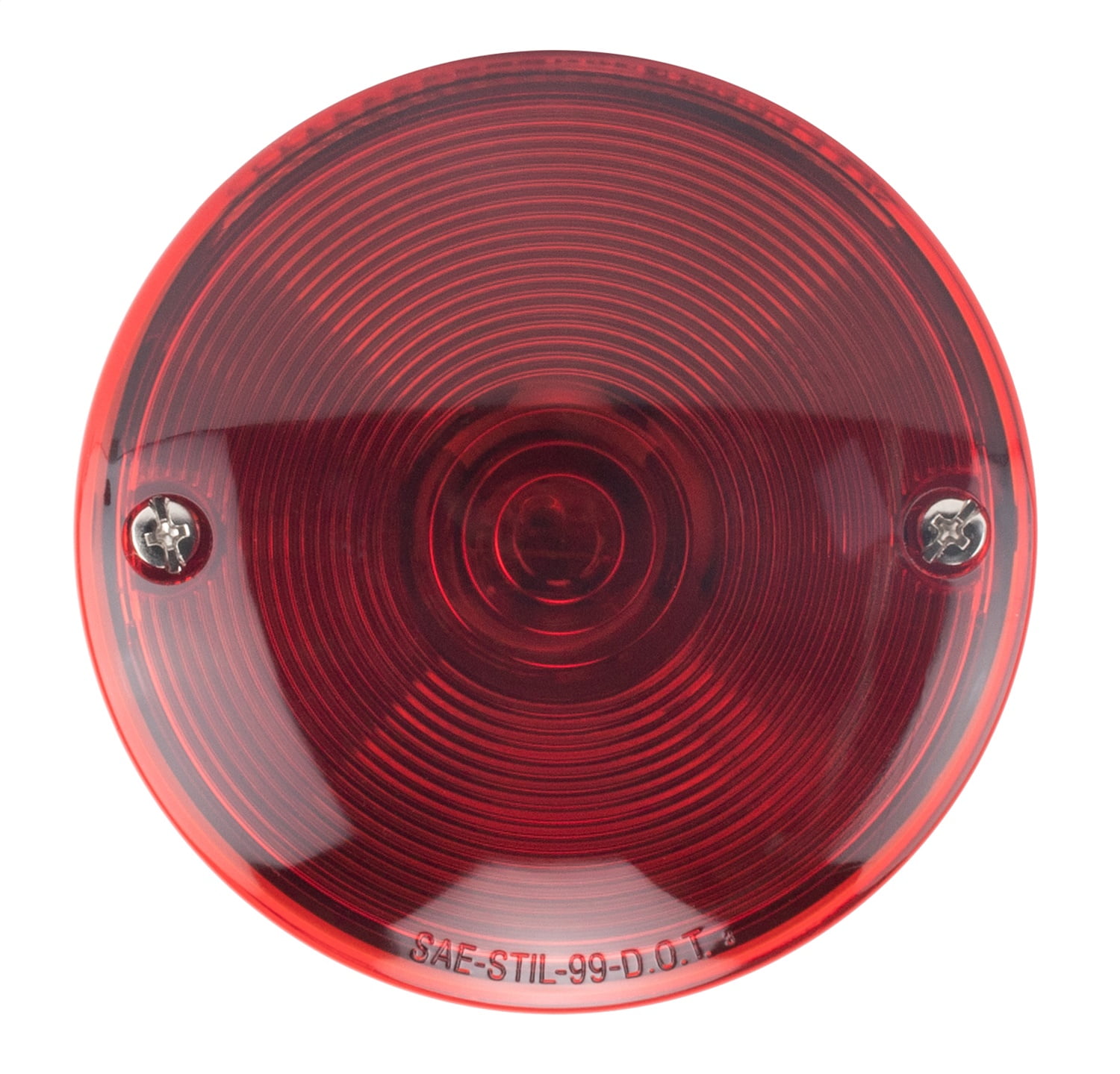 Universal Mount Trailer Round Light RV Stop Tail Turn Lamp Lighting 3-7/8" Red 
