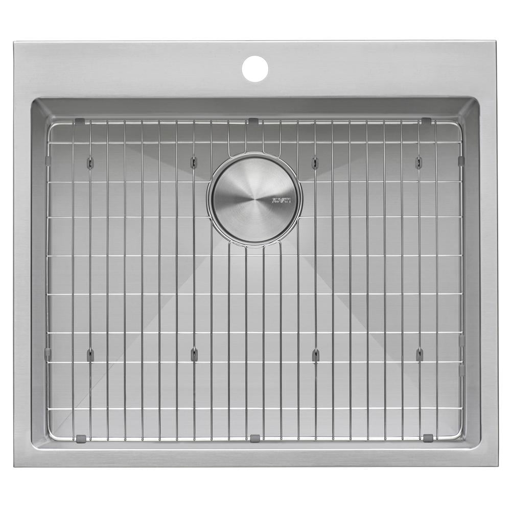 Ruvati Topmount Laundry Utility Sink 18 x 22 x 12 inch Rounded Corners Deep 16 Gauge Stainless Steel