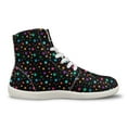thumbnail image 6 of Women's High Top Fashion Sneakers Basketball Ankle Boots Walking Tennis Shoes Platform Hook and Loop Casual Faux Leather Sneaker, 6 of 9