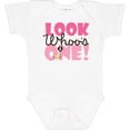 thumbnail image 3 of Inktastic Look Who is One Owl Girls Baby Bodysuit, 3 of 5