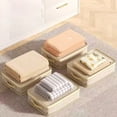 thumbnail image 3 of 4-Pack Extra Thick Storage Bags for Bed Sheet Quilt Comforter Closet Shelf Organization Home Tidying Moving 11.81x15.75x4.72in, 3 of 8