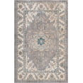 thumbnail image 2 of Unique Loom Altstadt Salzburg Rug Gray/Cream 4' 1" x 6' 1" Rectangle Medallion Traditional Perfect For Living Room Bed Room Dining Room Office, 2 of 7