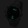 thumbnail image 2 of Sivler Case Multifunction Rubber Quartz Mens Watch Sports Luminous Digital, 2 of 7