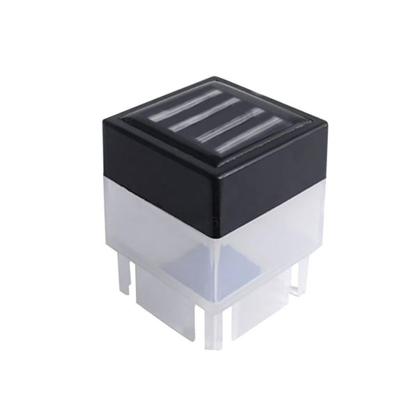 Solar LED 2In x 2In(5cm x 5cm) Fence Post Cap for Wrought Iron and Aluminum or Garden, Solar Fence Lights White Light -2 Pack