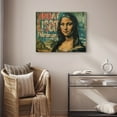 thumbnail image 6 of P&L Art Vintage Graffiti Mona Lisa Framed Canvas Wall Art- Quirky Retro-Style Home Decor for Living Room, Bedroom & More - Unique Statement Gift, 6 of 8
