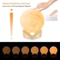 thumbnail image 1 of Moon Lamp-Warm and White Touch Control Brightness with Wooden Mount WD.WDQZL Hogar, 1 of 1