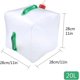 thumbnail image 2 of 20L Collapsible Water Tank Container Bag with Faucet Transparent Portable Collapsible Camping Water Carrier for Office, Camping, Juice, Cocktails, 2 of 4