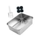 thumbnail image 5 of Caja de arena de acero inoxidable, arenero para gatos, cuenco de limpieza para gatos, contenedor de arena para gatos 50x35x15cm, 5 of 9
