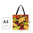 thumbnail image 3 of Bolso de compras de hombro con estampado de animales de flores, bolso de mano grande informal H Tmvgtek Para estrenar, 3 of 3