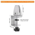 thumbnail image 2 of Uxcell Desk Partition Clips for 4-45mm Thick Partition Guard Bracket Support for Holding Screen, Silver 2pcs, 2 of 6
