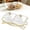 Clear, variant on Snackle Box Container, Divided Serving Tray with Lid, Set of 2 Clear Serving Bowls and Gold Basket Tray, Snack Box for Chips, Fruit Tray, Removable Nut Serving Platter, Generic Elegant Tray,White