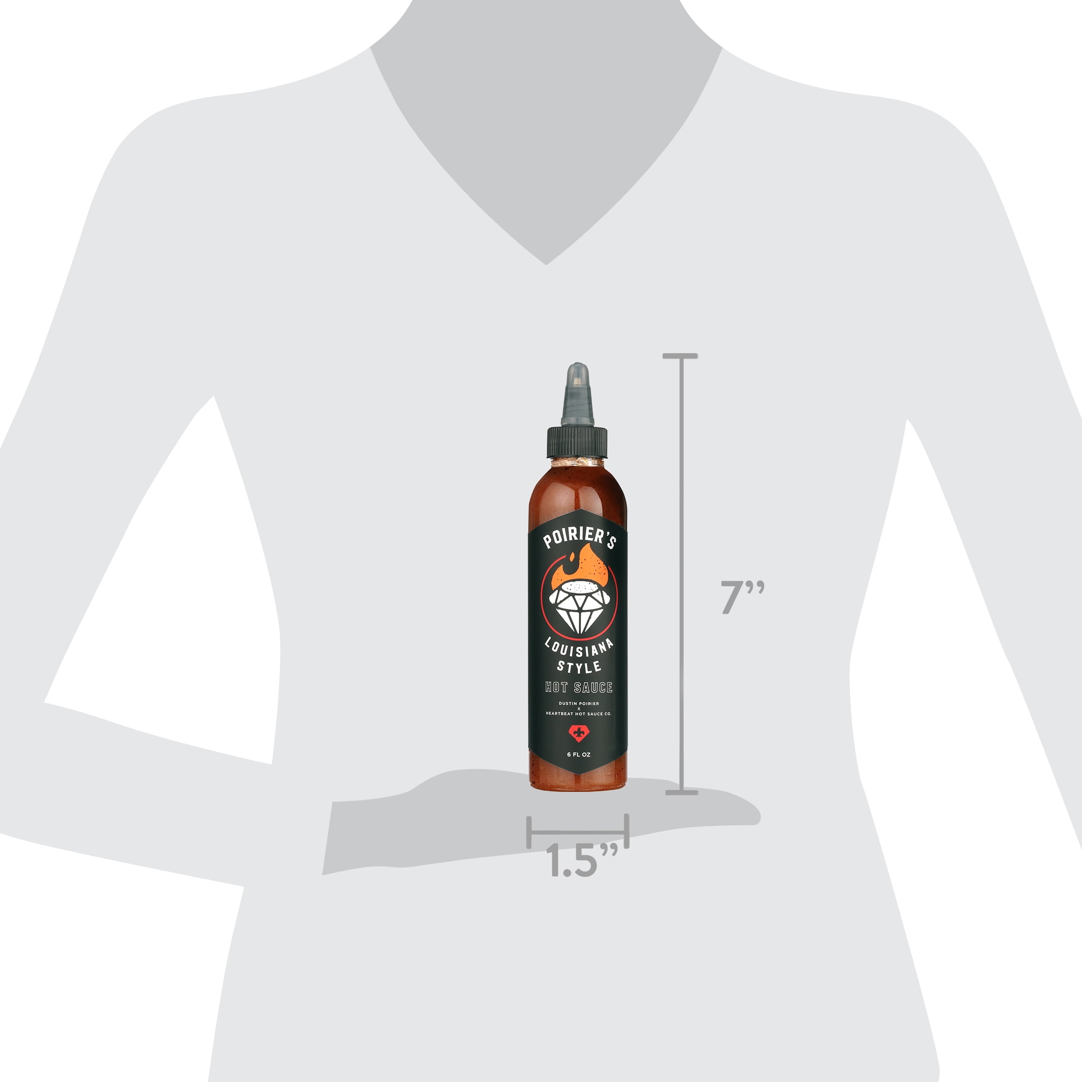 Poirier's Louisiana Style Hot Sauce 6oz